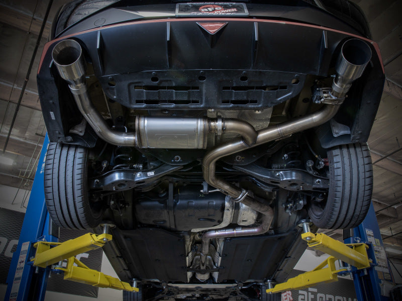 aFe aFe Takeda Hyundai Elantra N 22-23 L4-2.0L (t) 3in SS Axle-Back Exhaust System w/ Black Tips