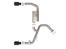 Load image into Gallery viewer, aFe aFe Takeda Hyundai Elantra N 22-23 L4-2.0L (t) 3in SS Axle-Back Exhaust System w/ Black Tips