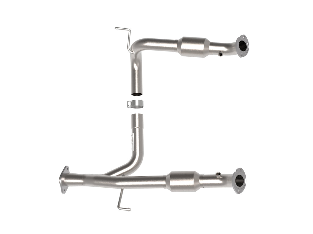 aFe Toyota Tacoma 05-15 V6-4.0L Twisted Steel Y-Pipe w/ Cat aFe AFE48-46006-RC