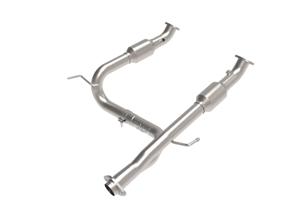 aFe Toyota Tacoma 05-15 V6-4.0L Twisted Steel Y-Pipe w/ Cat aFe AFE48-46006-RC