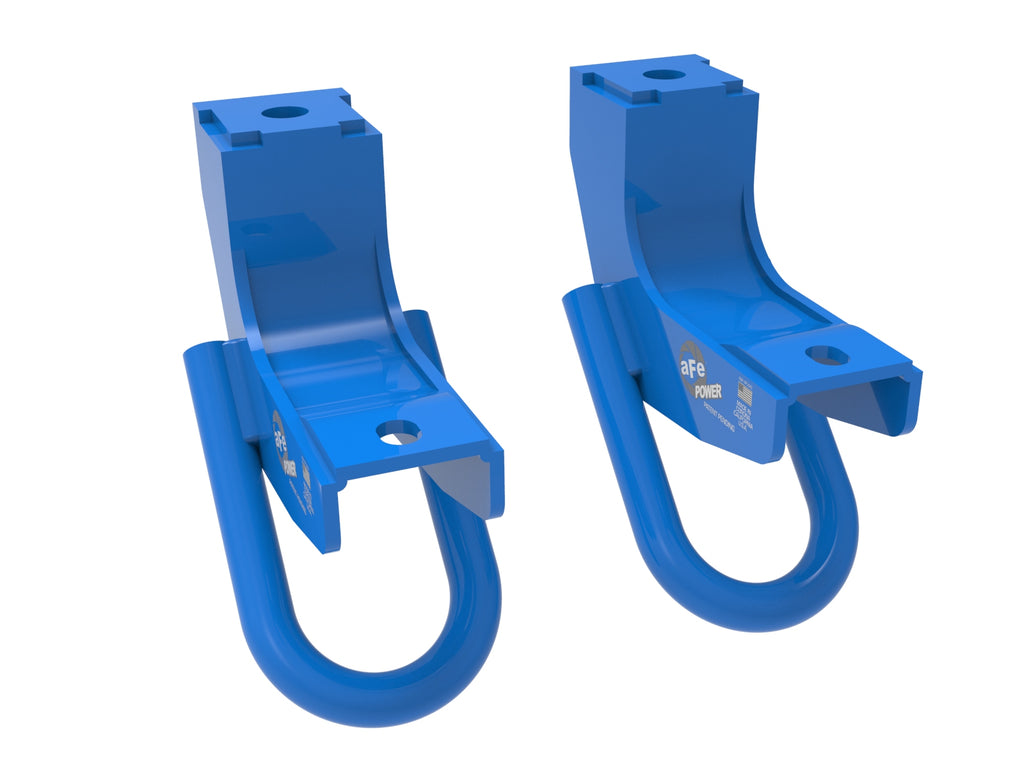 aFe Toyota Tundra 2022 V6-3.5L (tt) Front Tow Hook Blue aFe AFE450-72T001-L