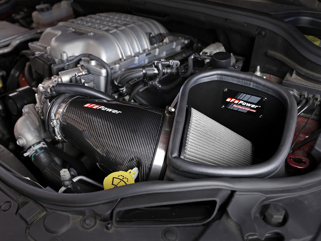 aFe Track Series Carbon Fiber Pro Dry 19-20 Jeep Grand Cherokee Trackhawk 6.2L aFe AFE57-10009D