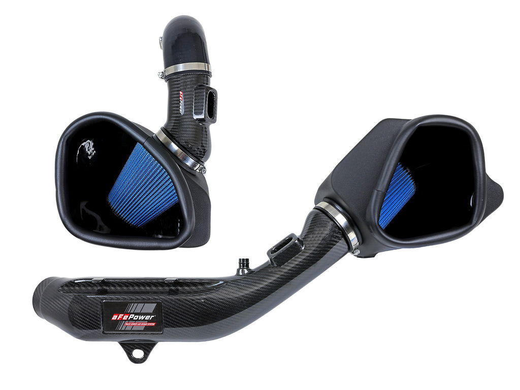 aFe Track Series Stg 2 Carbon Fiber Intake w/Pro 5R Media 15-20 BMW M3/M4(F80/82/83) L6-3.0L(tt) S55 aFe AFE57-10006R