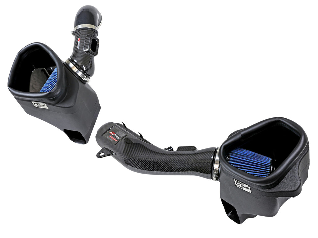 aFe Track Series Stg 2 Carbon Fiber Intake w/Pro 5R Media 15-20 BMW M3/M4(F80/82/83) L6-3.0L(tt) S55 aFe AFE57-10006R