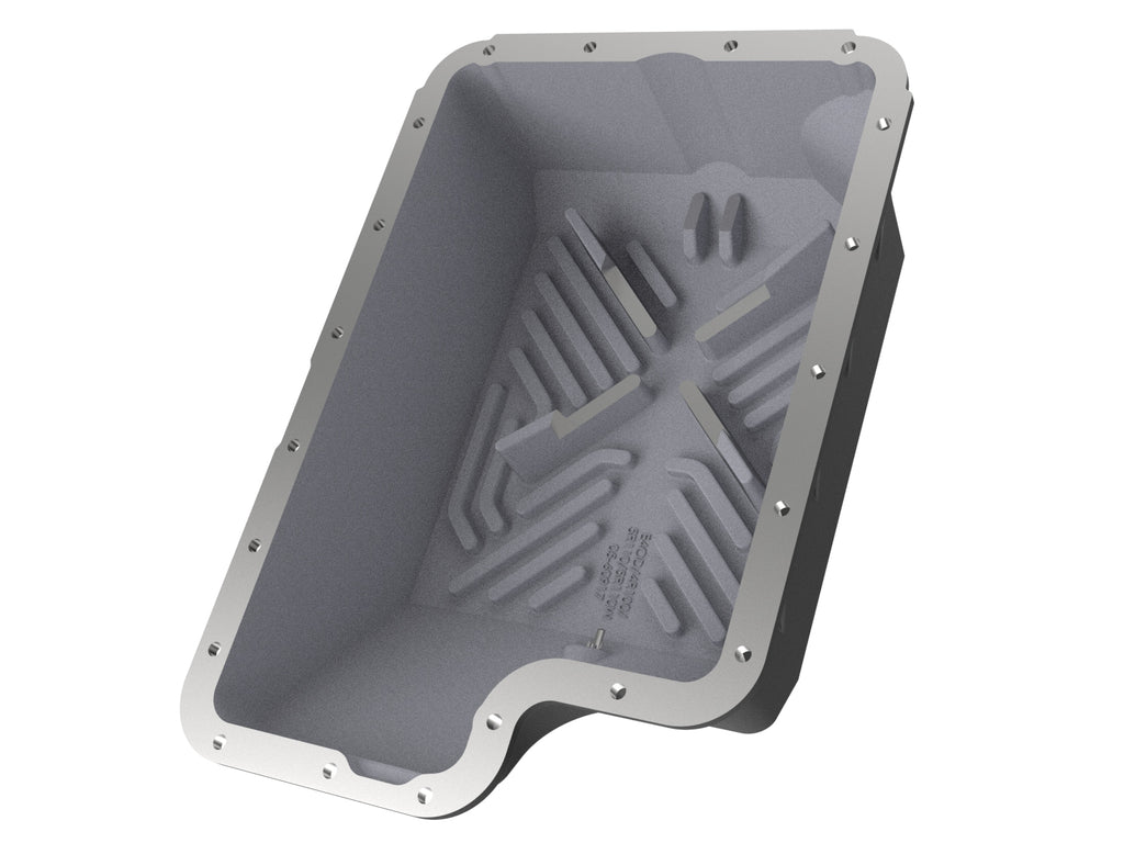 afe Transmission Pan (Black); Ford Diesel Trucks 03-10 V8-6.0/6.4L (td) aFe AFE46-70122-1
