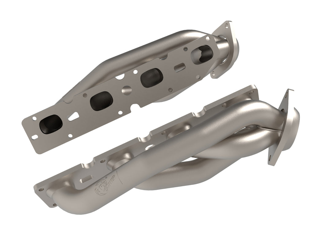 aFe Twisted Steel 11-21 Jeep Grand Cherokee (WK2) 5.7L V8 Headers - Titanium (Ceramic Coated) aFe AFE48-38029-T
