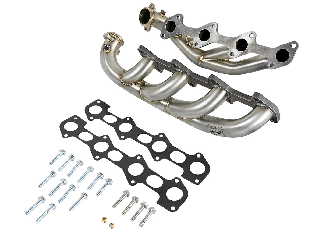 aFe Twisted Steel 1.75-2in 304 SS Headers 03-07 Ford Diesel Trucks V8-6.0L (td) aFe AFE48-33022