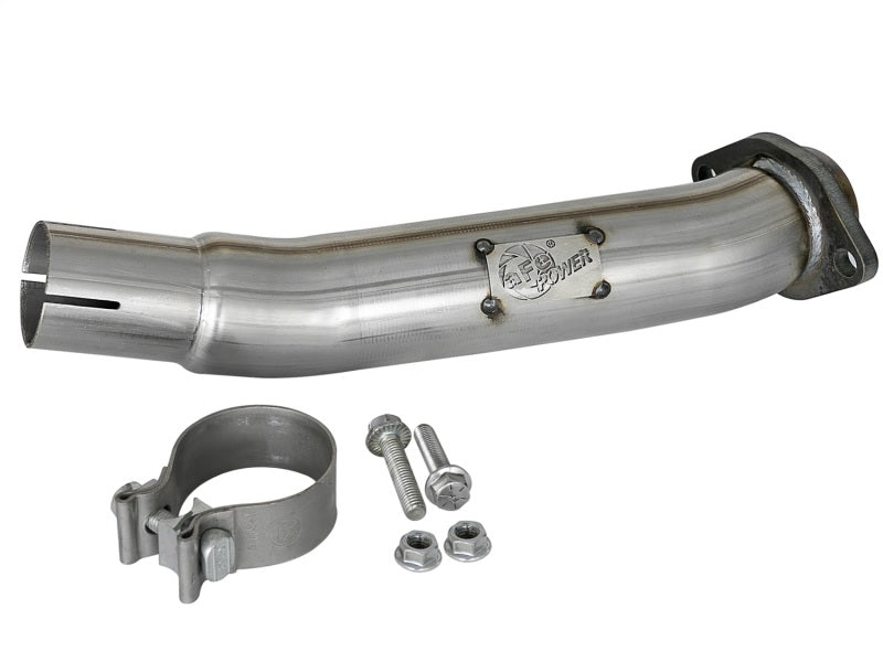 aFe Twisted Steel 2in Stainless Steel Loop Delete Down-Pipe 2018+ Jeep Wrangler (JL) V6 3.6L aFe AFE48-48024