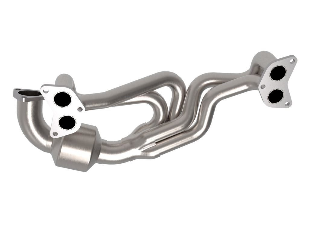 aFe Twisted Steel 304 Stainless Steel Header w/ Cat 13-19 Subaru Outback H4-2.4L aFe AFE48-36804-HC