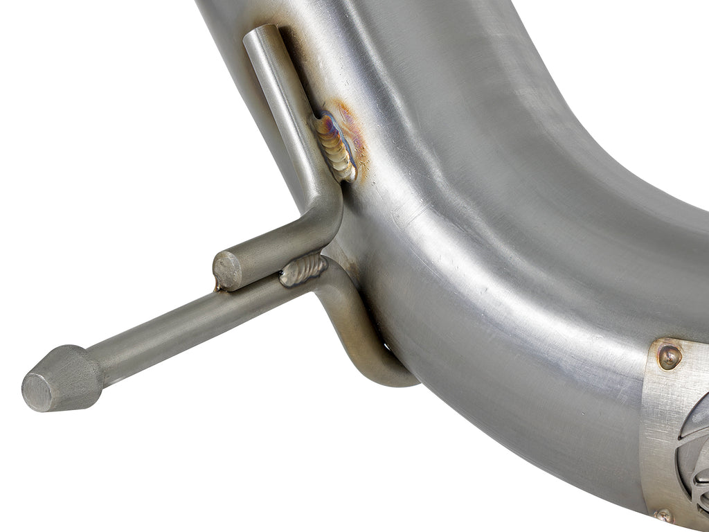 aFe Twisted Steel 3in Rear Down-Pipe/Mid Pipe 2017+ Honda Civic Type R I4 2.0L (t) aFe AFE49-36617