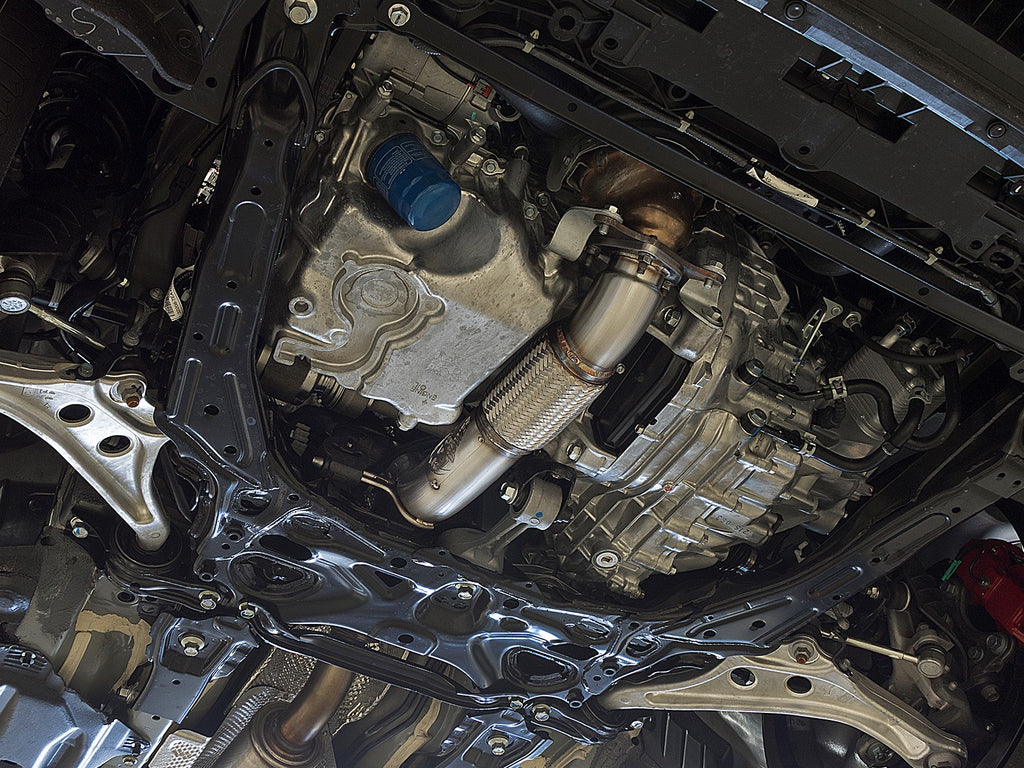 aFe Twisted Steel 3in Rear Down-Pipe/Mid Pipe 2017+ Honda Civic Type R I4 2.0L (t) aFe AFE49-36617