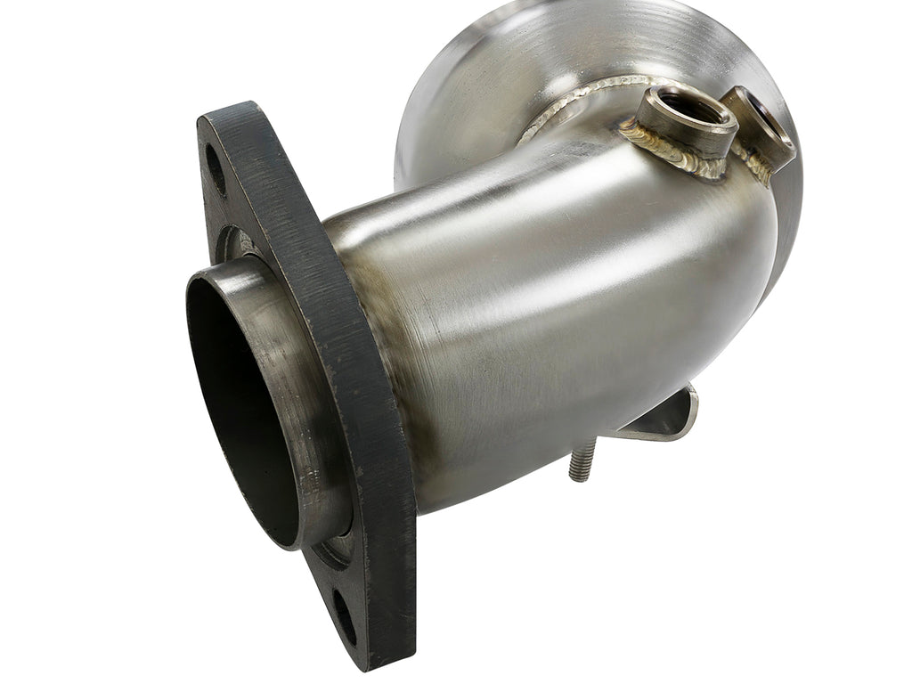 aFe Twisted Steel 3in. 304 SS Catted Series Downpipe 16-18 Ford Focus RS I4-2.3L (t) aFe AFE48-33024-HC