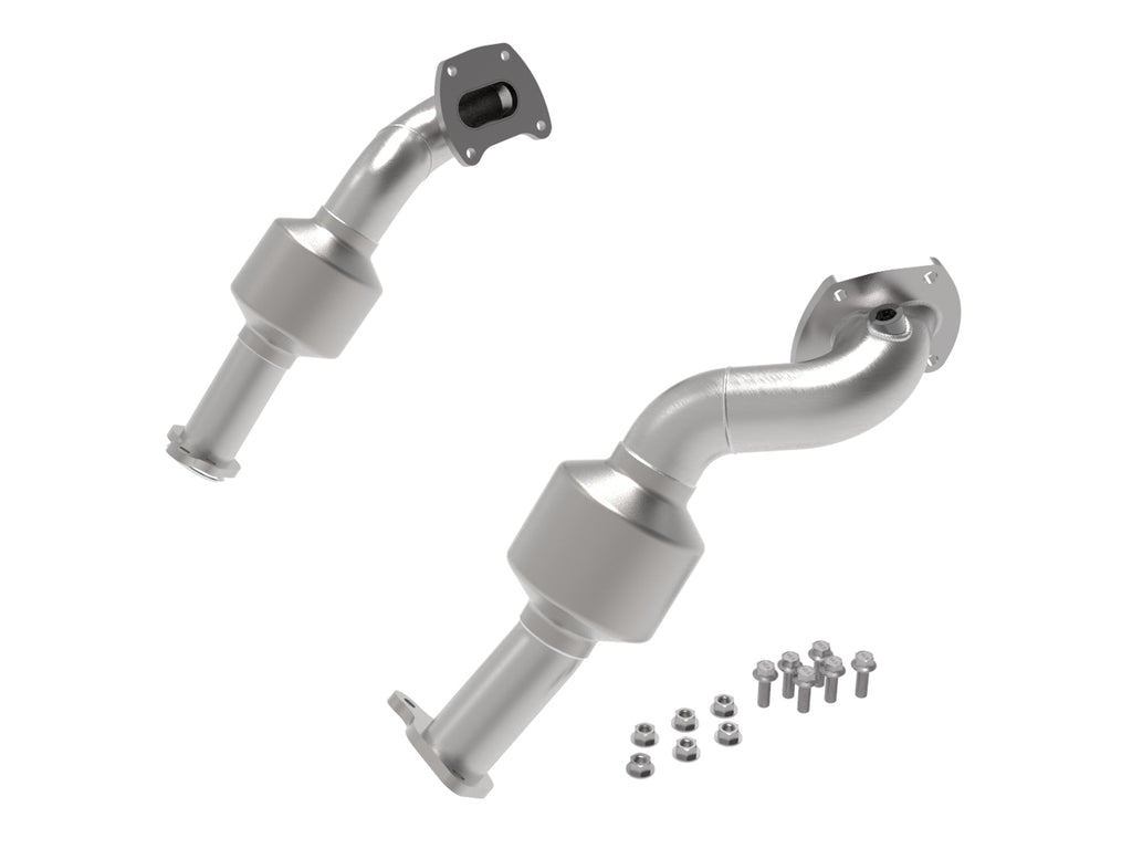 aFe Twisted Steel Down Pipe 409SS w/ Cat 16-17 Toyota Tacoma V6-3.5L aFe AFE48-46012-HC