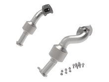 Load image into Gallery viewer, aFe Twisted Steel Down Pipe 409SS w/ Cat 16-17 Toyota Tacoma V6-3.5L aFe AFE48-46012-HC