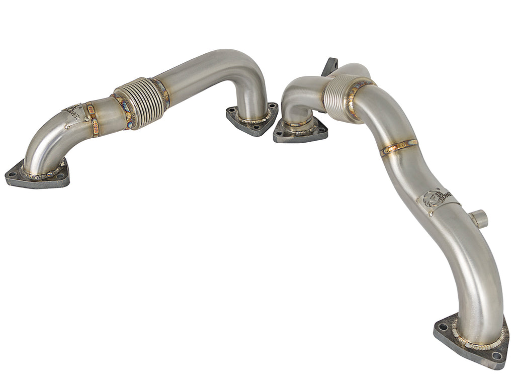 aFe Twisted Steel Header Up-Pipe 08-10 Ford Diesel Trucks V8-6.4L (td) aFe AFE48-33016