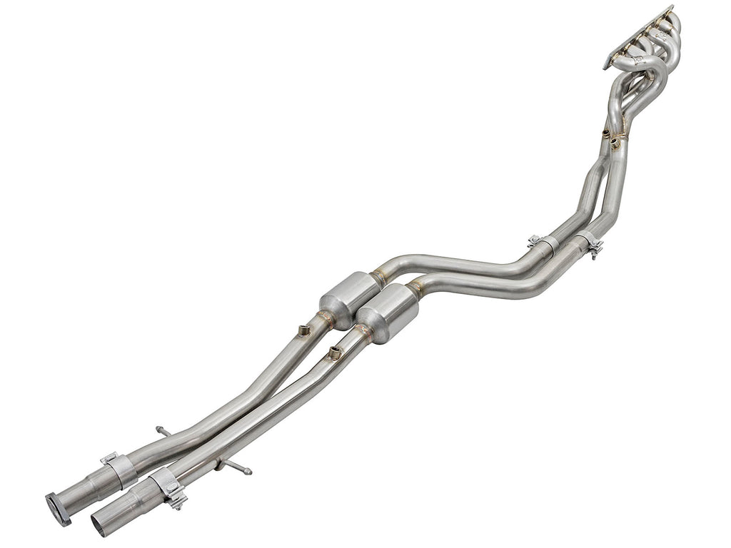 aFe Twisted Steel Long Tube Headers w/ Mid Pipes (Catted) 96-99 BMW M3 L6-3.2L S52 aFe AFE48-36316-YC