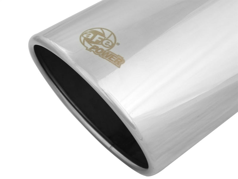aFe aFe Universal Bolt On Exhaust Tip Polished 5in Inlet x 6in Outlet x 12in Long
