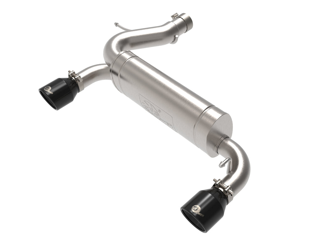 aFe Vulcan 3in 304 SS Axle-Back Exhaust 2021 Ford Bronco L4-2.3L (t)/V6-2.7L (tt) w/ Black Tips aFe AFE49-33137-B