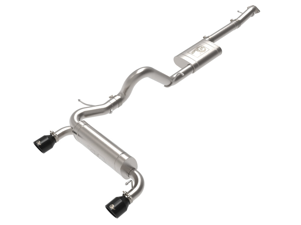 aFe Vulcan 3in 304 SS Cat-Back Exhaust 2021 Ford Bronco L4-2.3L (t)/V6-2.7L (tt) w/ Black Tips aFe AFE49-33138-B