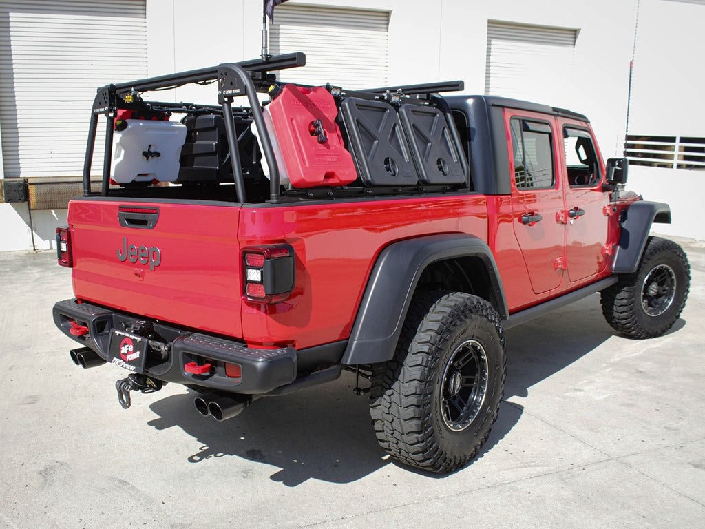 aFe Vulcan Series 3in-2-1/2in 304 SS Cat-Back 2020 Jeep Gladiator (JT) V6-3.6L w/ Black Tips aFe AFE49-38084-B