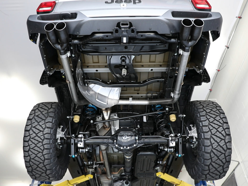 aFe Vulcan Series 3in-2-1/2in 304 SS Cat-Back 2020 Jeep Gladiator (JT) V6-3.6L w/ Black Tips aFe AFE49-38084-B