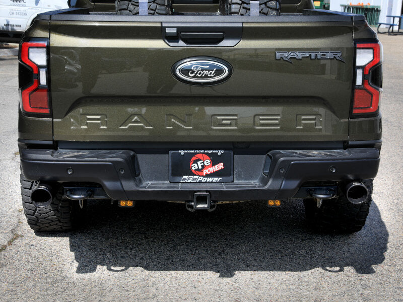 aFe aFe Vulcan Series 3in 304SS Cat-Back Exhaust 24-25 Ford Ranger Raptor V6-3.0L (tt) w/ Black Tips