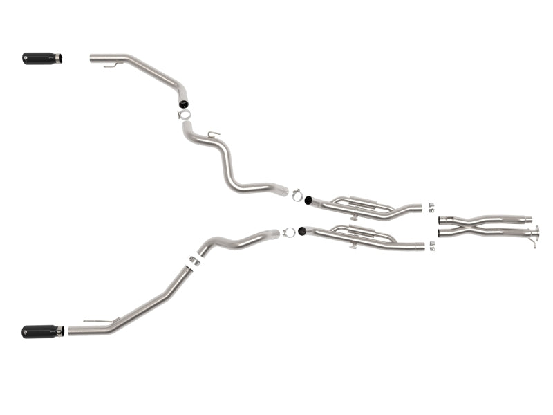aFe aFe Vulcan Series 3in 304SS Cat-Back Exhaust 24-25 Ford Ranger Raptor V6-3.0L (tt) w/ Black Tips