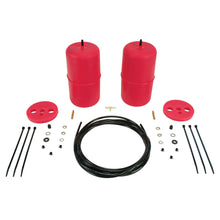 Load image into Gallery viewer, Air Lift 60825 rear air spring kit for Jeep Grand Cherokee with two red air cylinders, protectors, air line and installation hardware