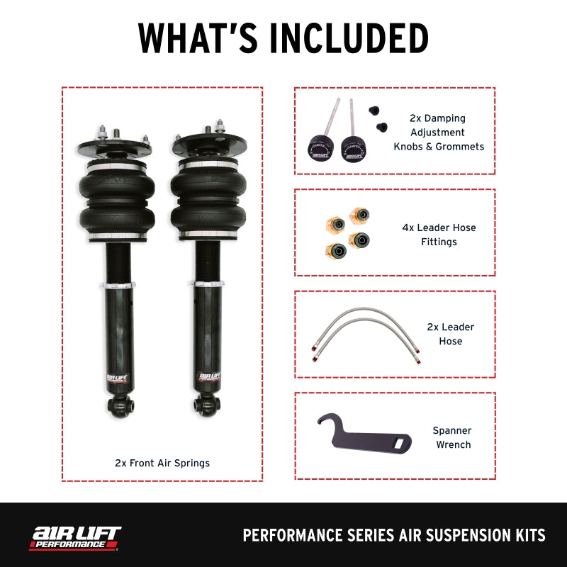 Air Lift Performance 89-00 Lexus LS400 Front Air Suspension Kit - Air Lift ALF76016