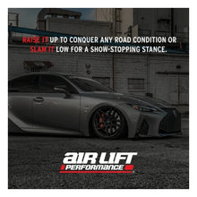 Load image into Gallery viewer, Air Lift Performance ALF76018 Lexus front air suspension kit, features and benefits illustration 1
