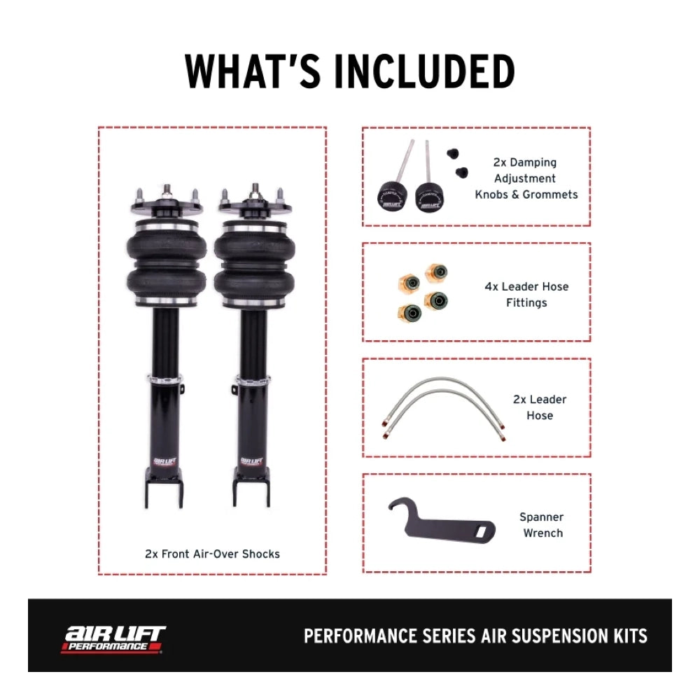 Air Lift Performance 16-17 Lexus 200T / 15-22 Lexus RC 350 / 13-21 Lexus GS 350 Front Kit - ALF76018 - product view 7