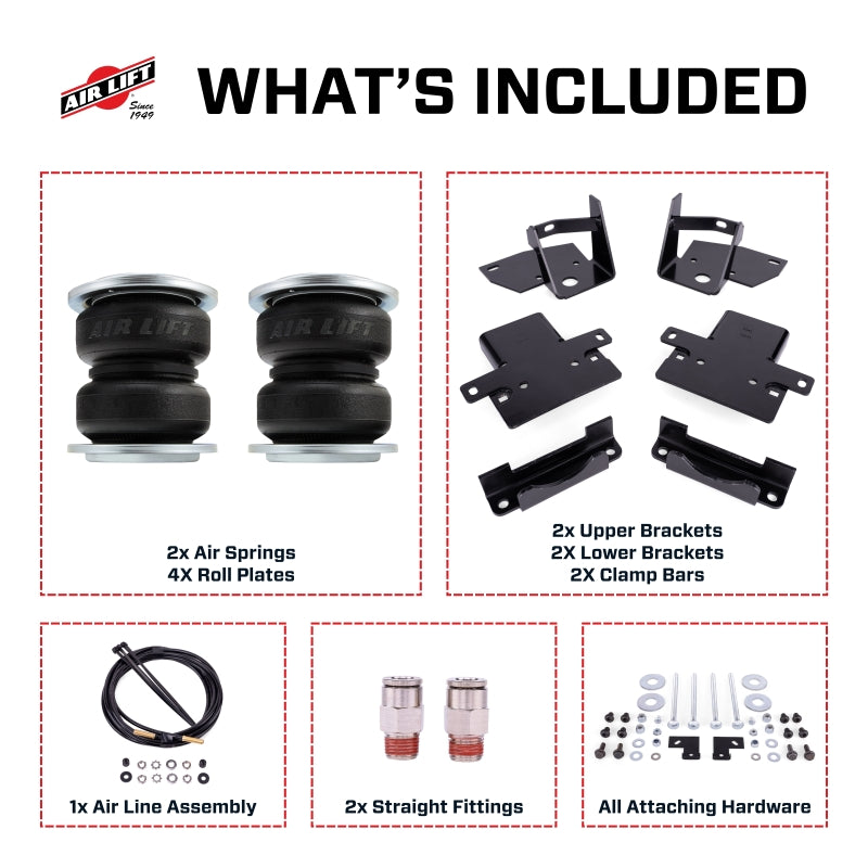 Air Lift LoadLifter 5000 adjustable air springs with 5 to 100 PSI support