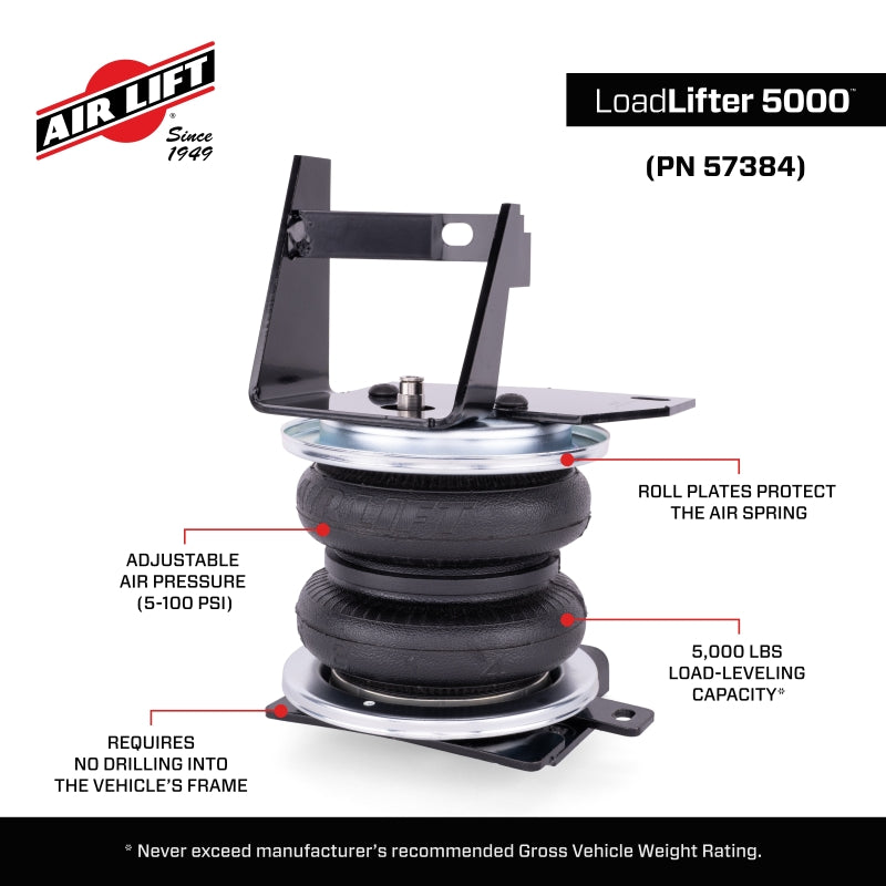 Air Lift Performance load leveling air spring kit for Toyota 4Runner