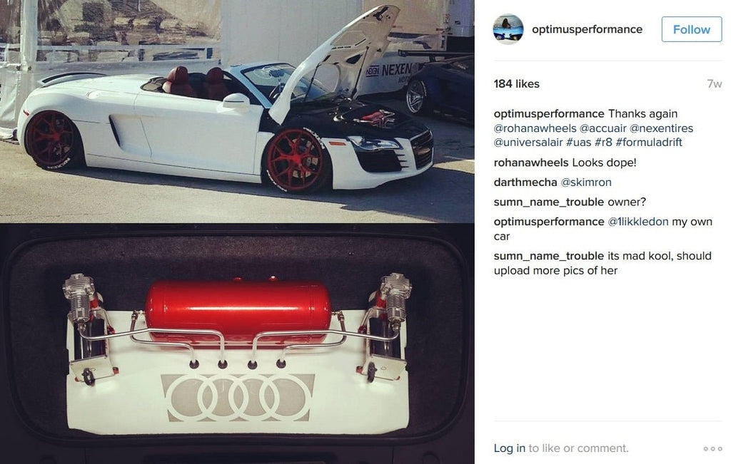 Air Suspension Kit Audi R8 2007-2014 - Black Ops Auto Works
