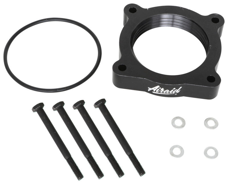 Airaid 04-13 Nissan Titan / Armada 5.6L 04-10 Infiniti QX-56 5.6L PowerAid TB Spacer- Black - Black Ops Auto Works