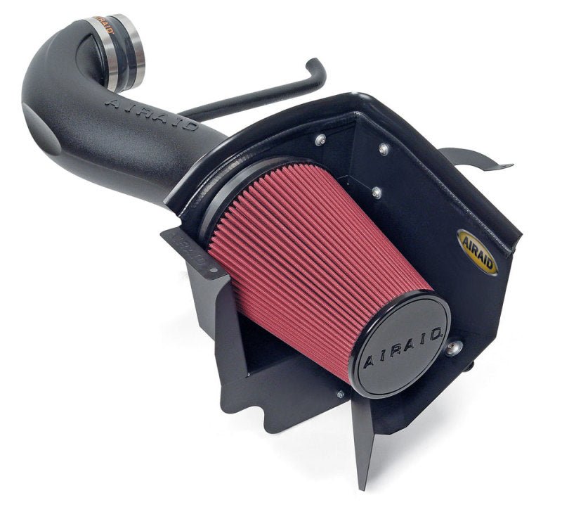 Airaid 06-10 Charger / 05-08 Magnum 5.7/6.1L Hemi CAD Intake System w/ Tube (Dry / Red Media) - Black Ops Auto Works