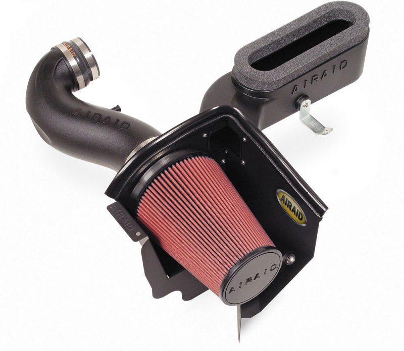 Airaid 06-10 Dodge Charger / 08 Magnum SRT8 6.1L Hemi CAD Intake System w/ Tube (Oiled / Red Media) - Black Ops Auto Works