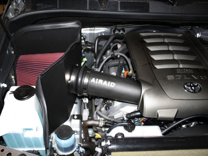 Airaid 07-14 Toyota Tundra/Sequoia 4.6L/5.7L V8 CAD Intake System w/ Tube (Dry / Red Media) - Black Ops Auto Works