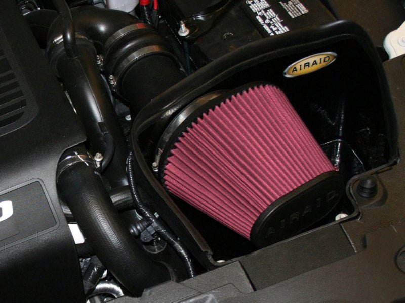 Airaid 10-13 Ford Taurus SHO/Flex 3.5L Turbo MXP Intake System w/ Tube (Dry / Red Media) - Black Ops Auto Works