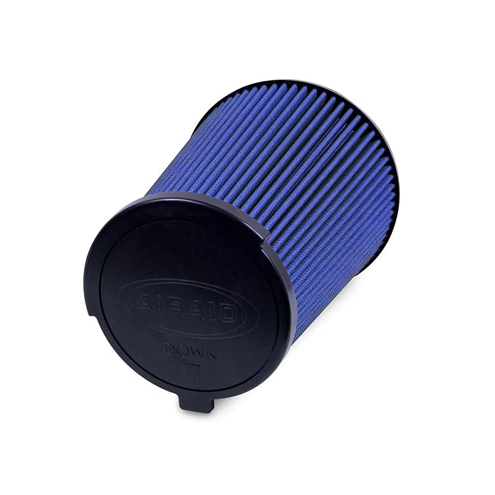 Airaid 10-14 Ford Mustang Shelby 5.4L Supercharged Direct Replacement Filter - Oiled / Blue Media - Black Ops Auto Works