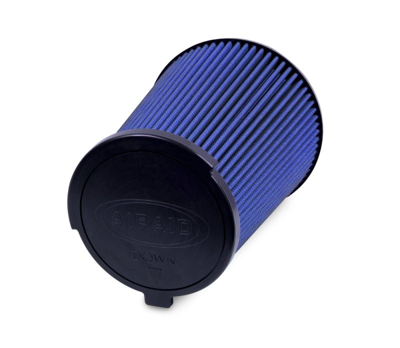 Airaid 10-14 Ford Mustang Shelby 5.4L Supercharged Direct Replacement Filter - Oiled / Blue Media - Black Ops Auto Works