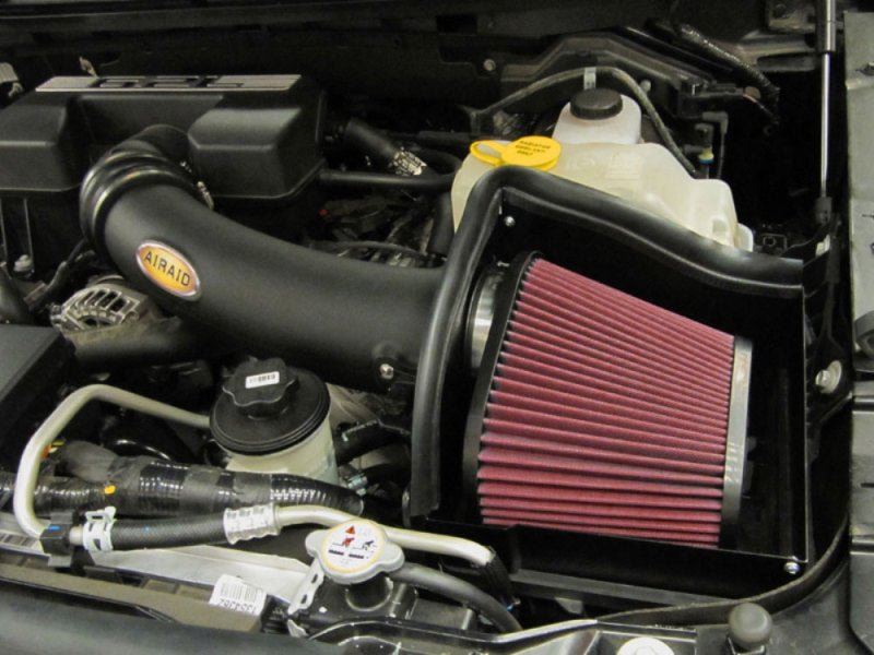 Airaid 10-14 Ford SVT Raptor / 11-13 F-150 6.2L CAD Intake System w/ Tube (Dry / Red Media) - Black Ops Auto Works