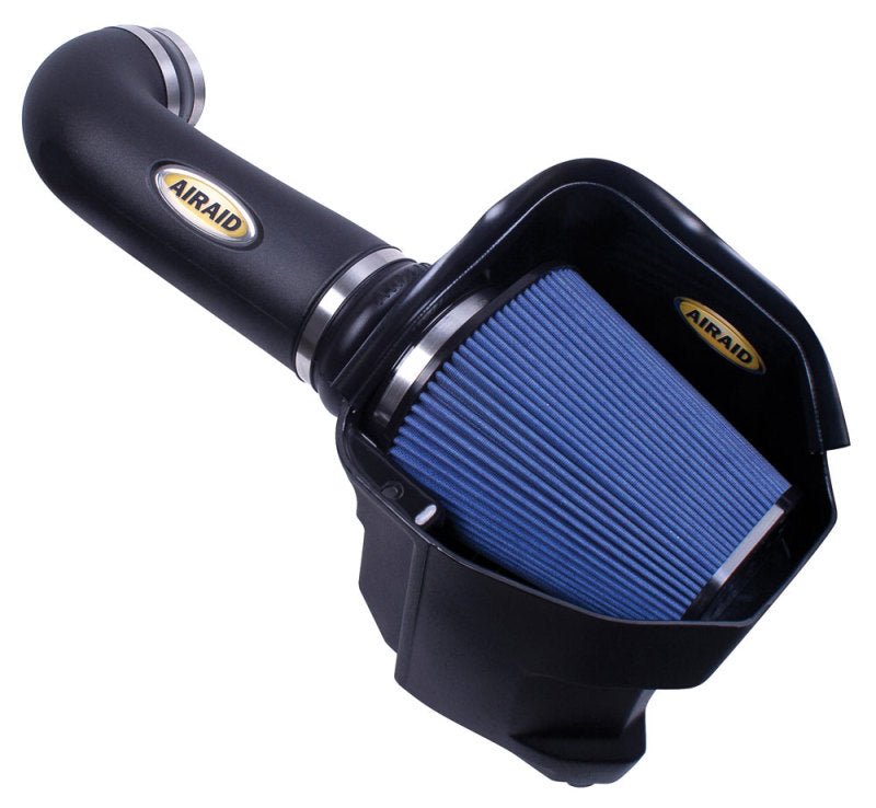 Airaid 11-14 Dodge Charger/Challenger MXP Intake System w/ Tube (Dry / Blue Media) - Black Ops Auto Works
