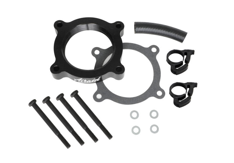 Airaid 11-14 Ford Mustang 3.7L V6 / 11-14 Ford F-150 3.7L V6 PowerAid TB Spacer - Black Ops Auto Works