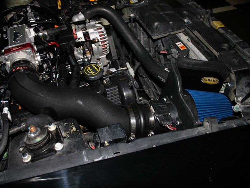 Airaid 99-04 Mustang GT MXP Intake System w/ Tube (Dry / Blue Media) - Black Ops Auto Works