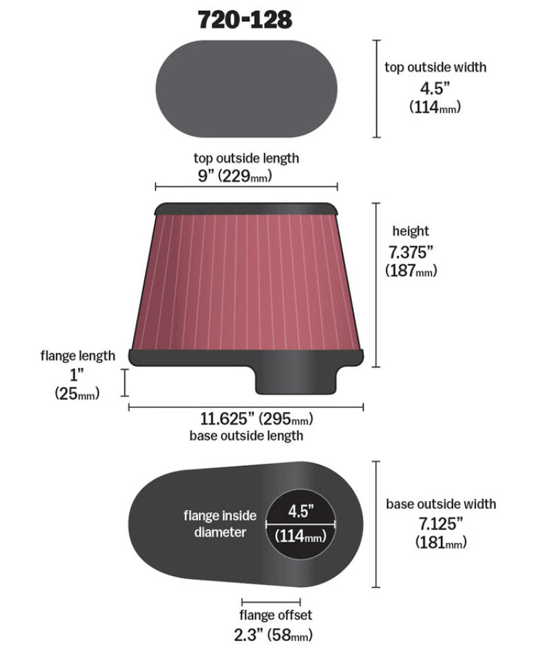 Airaid Dodge 5.9/6.7L DSL / Ford 6.0L DSL Kit Replacement Air Filter - Black Ops Auto Works