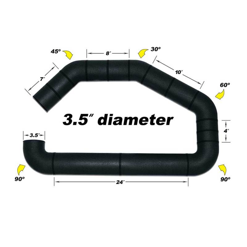 Airaid U-Build-It - 3.5in Intake Tube - Black Ops Auto Works
