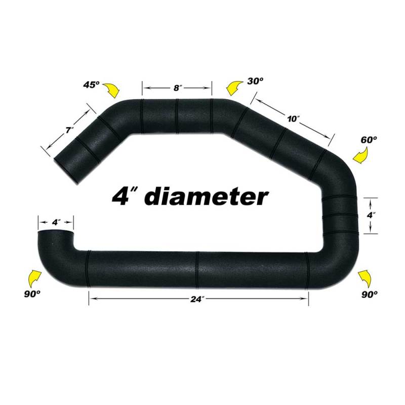 Airaid U-Build-It - 4in Intake Tube - Black Ops Auto Works
