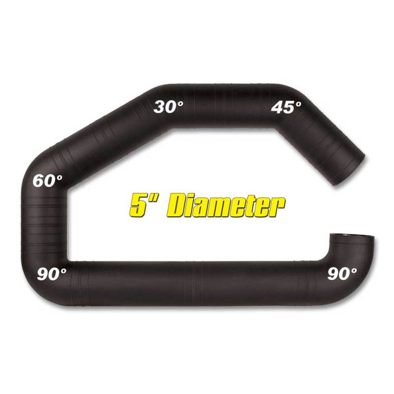 Airaid U-Build-It - 5in Intake Tube - Black Ops Auto Works