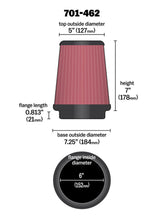 Load image into Gallery viewer, Airaid Universal Air Filter - Cone 6 x 7-1/4 x 5 x 7 - Black Ops Auto Works